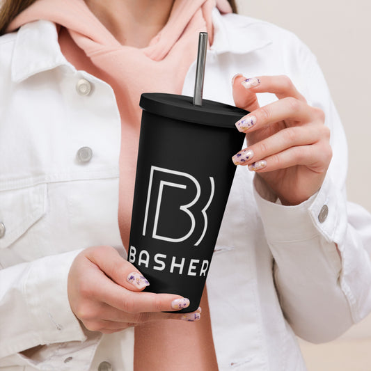 Insulated Basher Tumbler With Straw